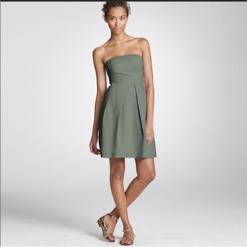 J. Crew Embossed Strapless Lorelei Dress Size 0 NWT
